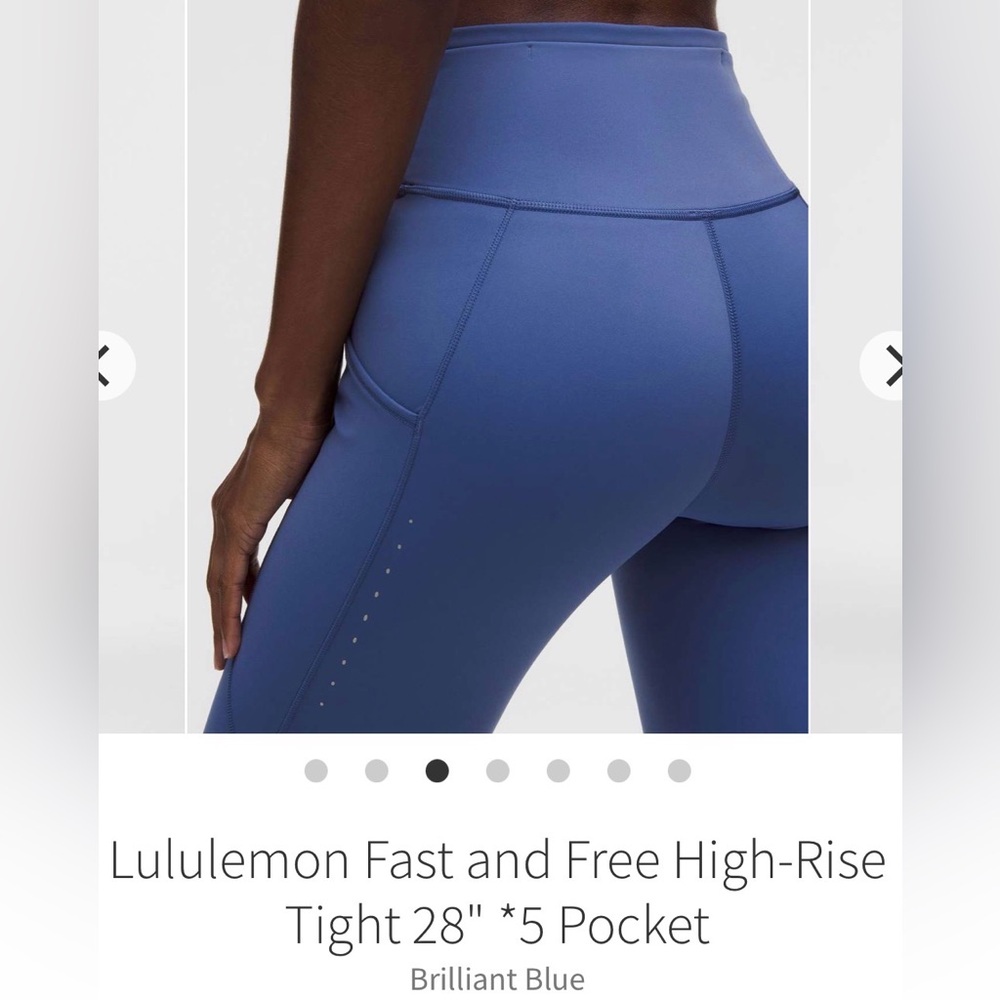 NWT 🍋 Lululemon 🍋 fast and free 28” Size 2